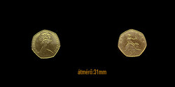50 NEW PENCE - NAGYBRITANIA - 1969 - NAGYON SZÉP
