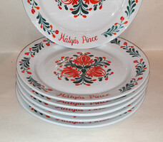 Mátyás Pince - Alföldi porcelán tányérok 6db-os szett, makulátlan állapotban! (24cm)