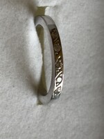 Fehérarany jegygyűrű 0,20 ct briliánssal