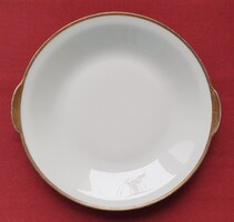 Eschenbach Bavaria német porcelán tálaló tál süteményes tányér kínáló arany széllel