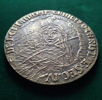 Rétfalvi Sándor:  Pécsi Bazilika, bronz érem, 100 mm