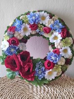 "Pipacsok, búzavirágok, margaréták" ajtódísz/ajtókopogtató