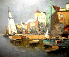 EREDETISÉG IGAZOLÁSSAL CSODÁS HANS JOHANN WAGNER /1866-1940/: KIKÖTŐ VITORLÁSOKKAL