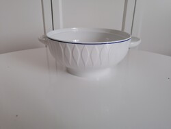 Népi füles porcelán tál
