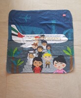 Emirates légitársaság gyermek reklám pléd, takaró, relikvia, emlék. Új.
