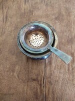 Alpakka kis tál teafű tartóval