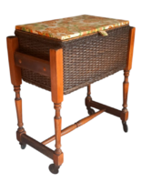 Vintage design  rattan fa gurulós lerakó asztal láda  ALKUDHATÓ