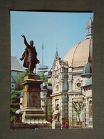 Képeslap,Miskolc,Kossuth Lajos szobor,emlékmű látkép,részlet, 1975-