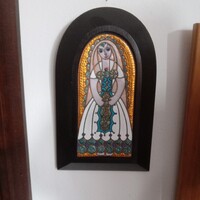 TÉL!/Négy évszakból/-KOVÁCS ERZSÉBET TŰZZOMÁNC KÉP!