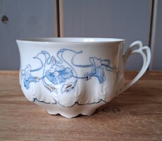 Szecessziós teáscsésze - Moritz Zdekauer, Altrohlau, 1900k.