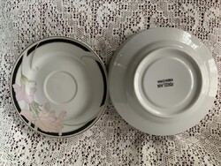 Liliom mintás kinai porcelán kávés csészealj