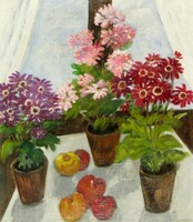 Révész Péter Pál : Virágok cserépben