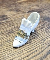 Budapesti emlék porcelán cipőcske - Csehszlovák