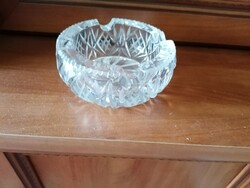 Kristály hamutartó, vastag, ólomkristály, hibátlan