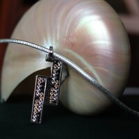 Cango Rinaldi olasz bőr nyaklánc Swarovskival