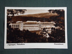 Képeslap,Mátraháza,szanatórium,kórház látkép,részlet,Nagyváradi Bp. kiadás,1945-