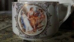 DRASCHE aranybrokátos  mitológiai jelenetes TEÁS CSÉSZE- Art&Decoration