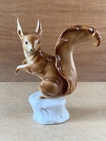 ROYAL DUX NAGYMÉRETŰ, FESTETT MÓKUS SZOBOR 24 CM