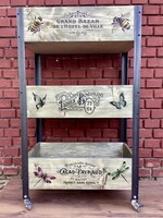 Vintage polc , tároló, dekoráció