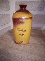 Mázas kerámia butella. 15 cm. Hibátlan.