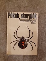 Búvár zsebkönyvek- Pókok skorpiók- retro