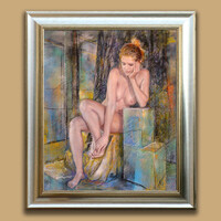 Kárpáti József: Perspektíva - keretezve: 70x60cm - alkotás: 60x50cm - száma: KJ25-412M