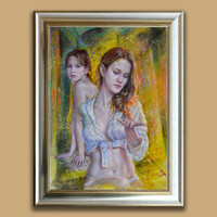 Kárpáti József: Vonalak  - keretezve: 80x60cm - alkotás: 70x50cm - KJ23/758M
