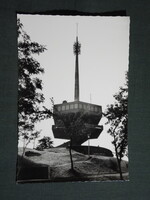 Képeslap,Miskolc,Avasi Tv torony kilátó látkép,részlet,1965-
