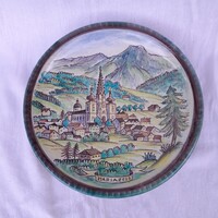 Mariazell.Kerámia dísztányér,falidísz. 23,5 cm.