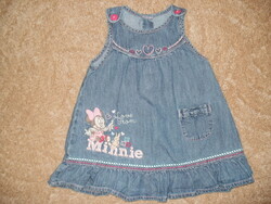 Disney Minnie tündéri hímzett farmerruha, 6-9-hó
