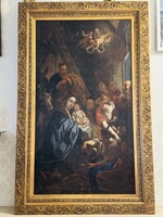 Monumentális Barokk festmény XVIII.sz (220x140cm)
