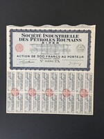 Román Kőolaj-Ipari Részvénytársaság Részvénye 1942.