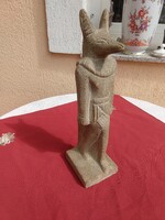 Anubisz,,igen ritka,nagy méretű, 40 cm magas,,közel 3 kg,,anyaga,homokkő,,Hibátlan..