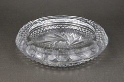 1V008 Old Large Cut Glass Ashtray 18 cm
