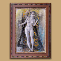 Kárpáti József: Egyensúly - keretezve: 70x50cm - alkotás: 60x40cm - száma: KJ25-418M