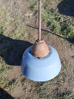 Nagyméretü ipari , csarnok lámpa , öntöttvas + zománcozott fém
