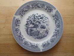 Angol stílusú német porcelán kistányér 19,3 cm
