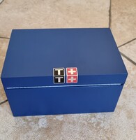 Eredeti TISSOT óra doboz kék színben