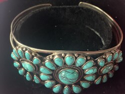 ZUNI EZÜST KARPEREC-925-ös türkizzel