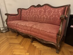 Eladó jó állapotú barokk kanapé + 2 fotel + 2 szék