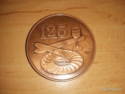 Bronz emlékérem Szeged 125 éves Pick Szeged 1996 Fritz Mihály - 42 mm (1/p)