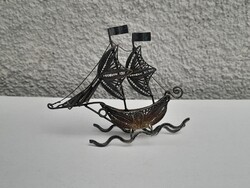 Gyönyörű 925 ezüst vitorlás hajó