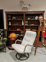 Vintage Ikea retro Smedsta forgó fotel mosható huzattal króm lábbal