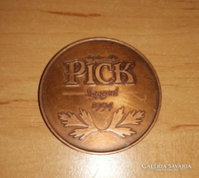 Bronz emlékérem Szeged 125 éves Pick Szeged 1996 Fritz Mihály - 42 mm (1/p)