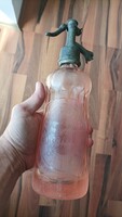 Régi fejazonos szódásüveg ritkább  színben