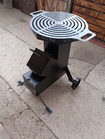 Egyedi kombi Rakéta grill kályha grillező  tárcsázó bográcstartó sütő főző tűzrakó Industrial