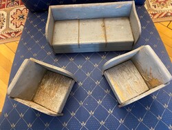 Baba/gyerek bútor,nappali garnitúra,ülőgarnitura.50-es évekből.Heverő: 21x8 cm fotelok: 10x7x9 cm