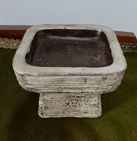 Várdeák Ildikó retro iparművészeti kerámia gyertyatartó