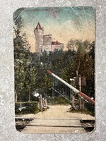 Balatonszemes-fürdő, Bagolyvár, vasúti sorompó  1918