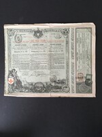 Ritka! Olasz Vöröskereszt Prémiumkötvénye 1885.